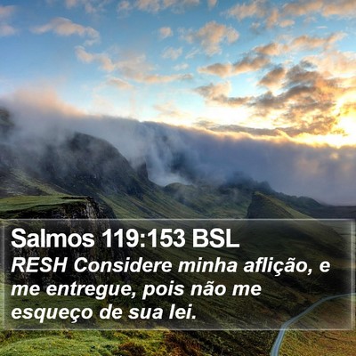 Salmos 119:153 BSL Bible Verse Image