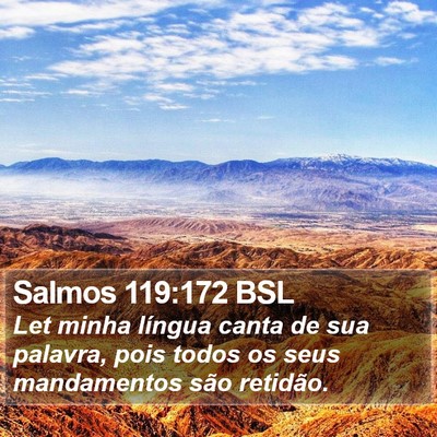 Salmos 119:172 BSL Bible Verse Image