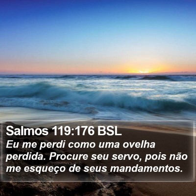 Salmos 119:176 BSL Bible Verse Image