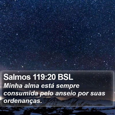 Salmos 119:20 BSL Bible Verse Image