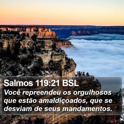 Salmos 119:21 BSL Bible Verse Image