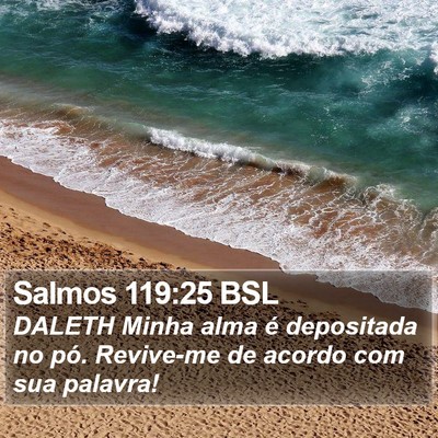 Salmos 119:25 BSL Bible Verse Image