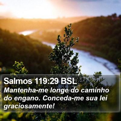 Salmos 119:29 BSL Bible Verse Image