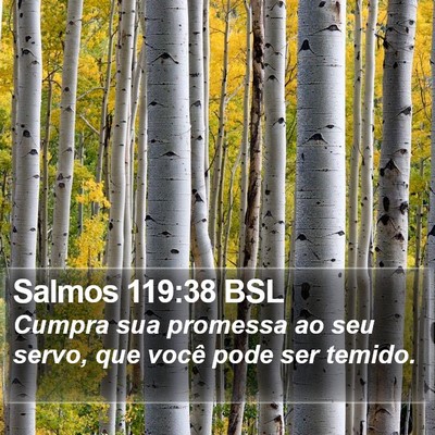 Salmos 119:38 BSL Bible Verse Image