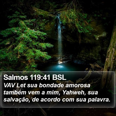 Salmos 119:41 BSL Bible Verse Image
