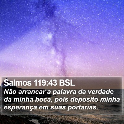 Salmos 119:43 BSL Bible Verse Image