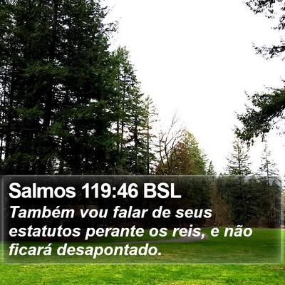 Salmos 119:46 BSL Bible Verse Image