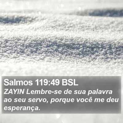 Salmos 119:49 BSL Bible Verse Image
