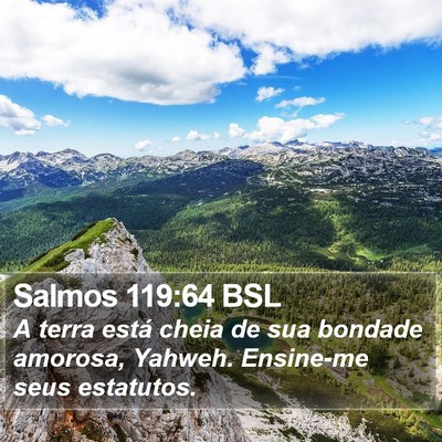 Salmos 119:64 BSL Bible Verse Image