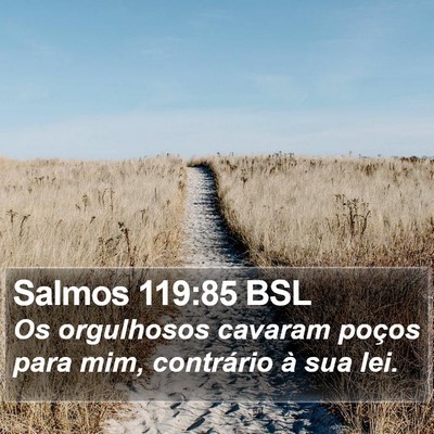 Salmos 119:85 BSL Bible Verse Image