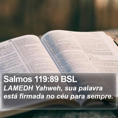 Salmos 119:89 BSL Bible Verse Image