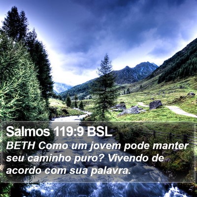 Salmos 119:9 BSL Bible Verse Image
