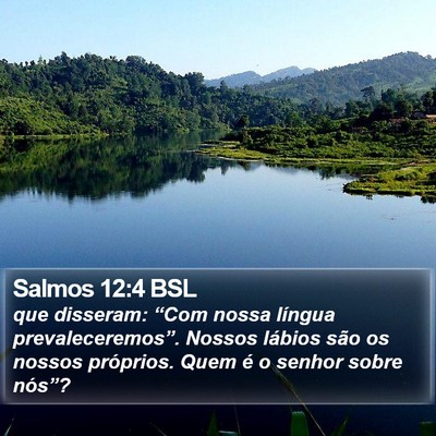 Salmos 12:4 BSL Bible Verse Image