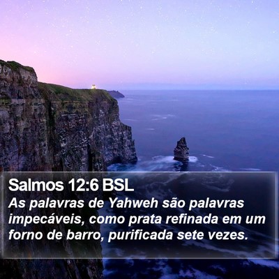 Salmos 12:6 BSL Bible Verse Image