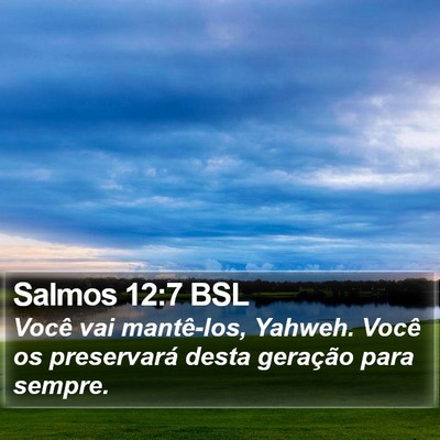 Salmos 12:7 BSL Bible Verse Image