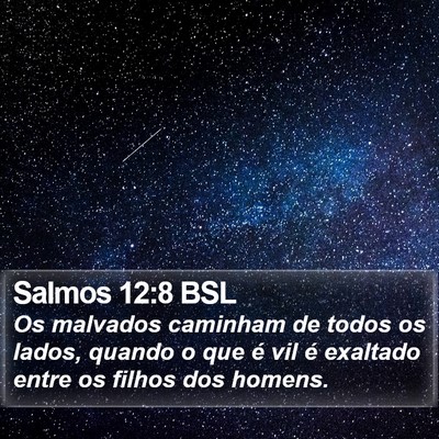 Salmos 12:8 BSL Bible Verse Image