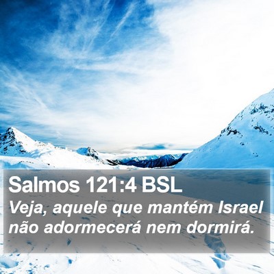 Salmos 121:4 BSL Bible Verse Image