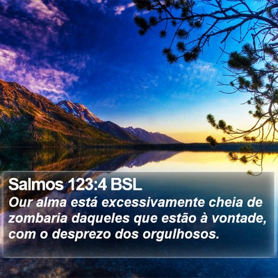Salmos 123:4 BSL Bible Verse Image