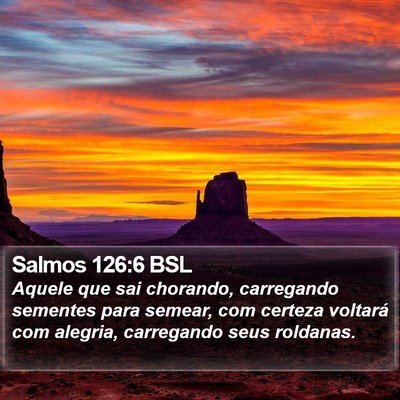 Salmos 126:6 BSL Bible Verse Image
