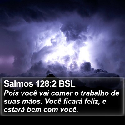 Salmos 128:2 BSL Bible Verse Image