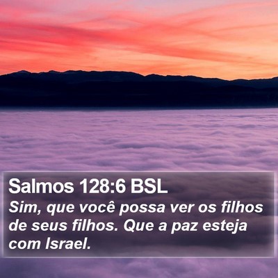 Salmos 128:6 BSL Bible Verse Image