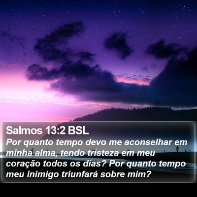 Salmos 13:2 BSL Bible Verse Image