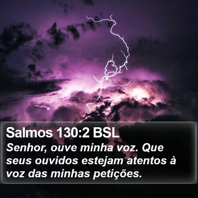 Salmos 130:2 BSL Bible Verse Image