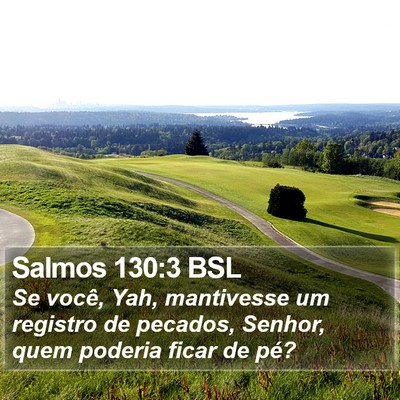 Salmos 130:3 BSL Bible Verse Image
