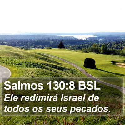 Salmos 130:8 BSL Bible Verse Image