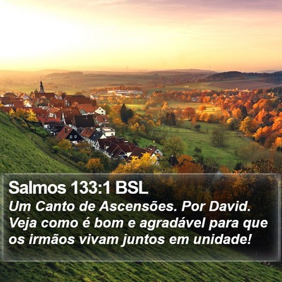 Salmos 133:1 BSL Bible Verse Image