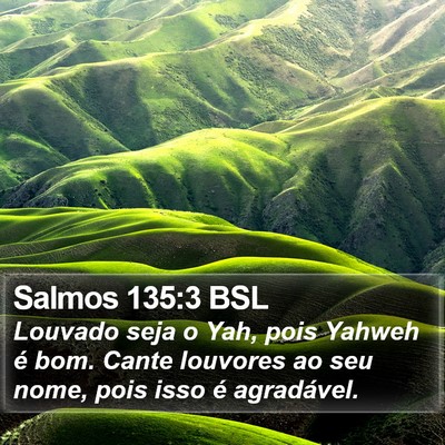 Salmos 135:3 BSL Bible Verse Image