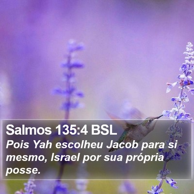 Salmos 135:4 BSL Bible Verse Image