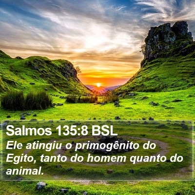 Salmos 135:8 BSL Bible Verse Image