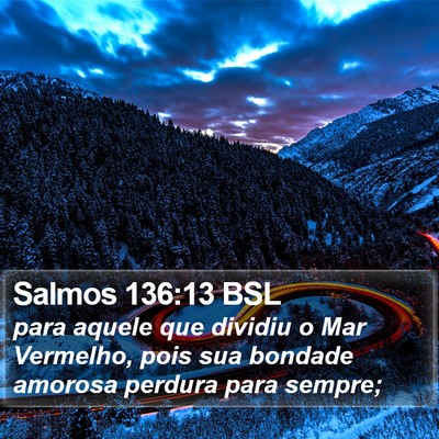Salmos 136:13 BSL Bible Verse Image