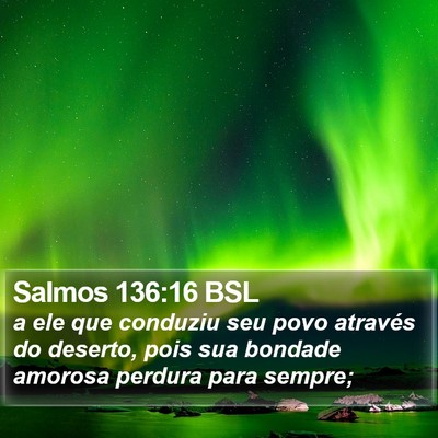 Salmos 136:16 BSL Bible Verse Image