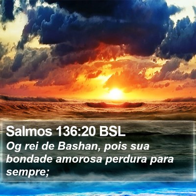 Salmos 136:20 BSL Bible Verse Image