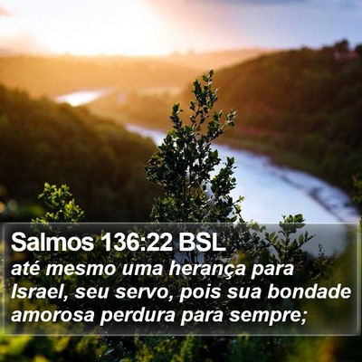 Salmos 136:22 BSL Bible Verse Image