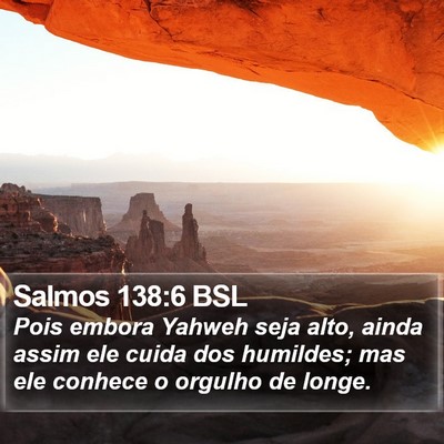 Salmos 138:6 BSL Bible Verse Image