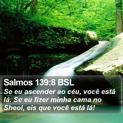 Salmos 139:8 BSL Bible Verse Image