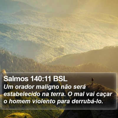 Salmos 140:11 BSL Bible Verse Image
