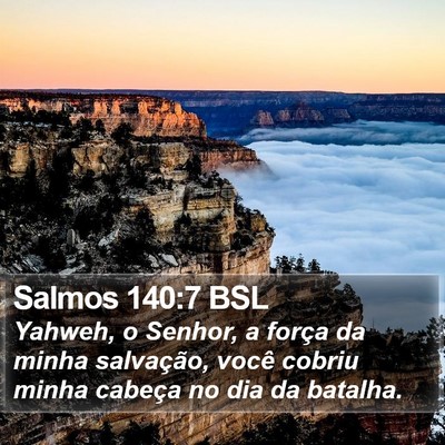 Salmos 140:7 BSL Bible Verse Image