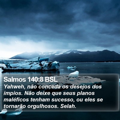 Salmos 140:8 BSL Bible Verse Image