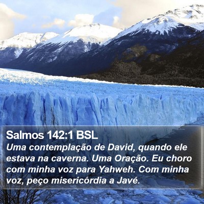 Salmos 142:1 BSL Bible Verse Image