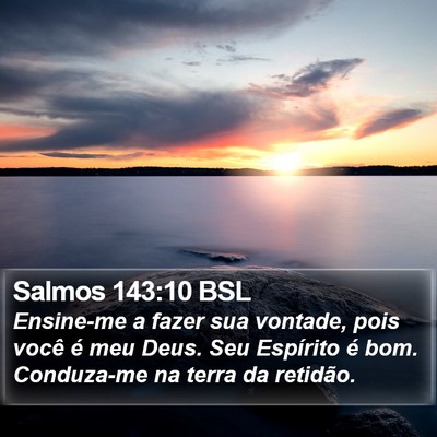Salmos 143:10 BSL Bible Verse Image