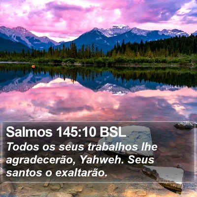 Salmos 145:10 BSL Bible Verse Image
