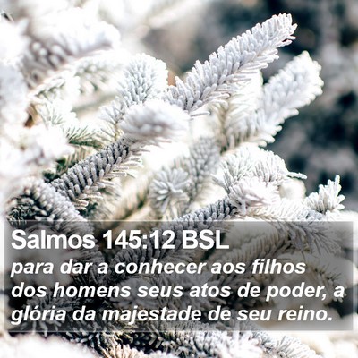 Salmos 145:12 BSL Bible Verse Image