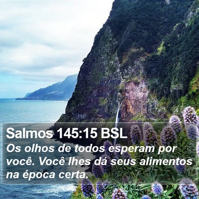 Salmos 145:15 BSL Bible Verse Image
