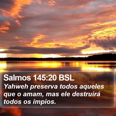 Salmos 145:20 BSL Bible Verse Image