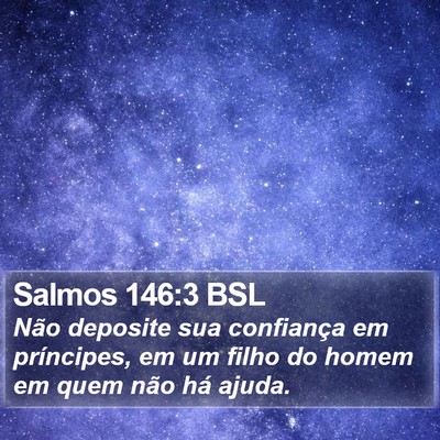 Salmos 146:3 BSL Bible Verse Image