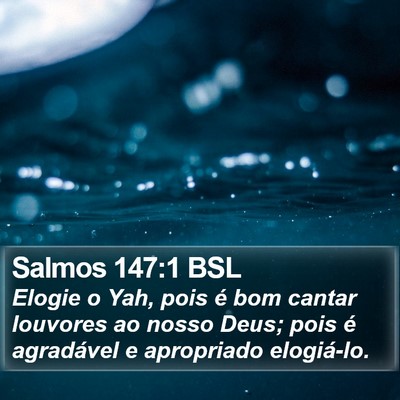 Salmos 147:1 BSL Bible Verse Image